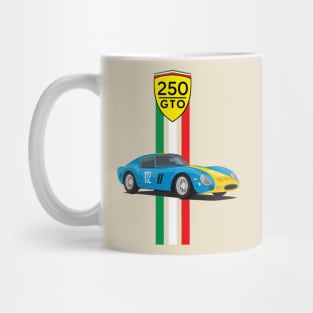 supercar 250 gto racing blue yellow Mug